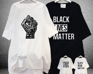 Women's Black Lives Matter Printed Loose Dress