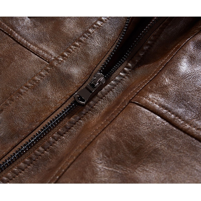 Men's Vintage Leather Bomber