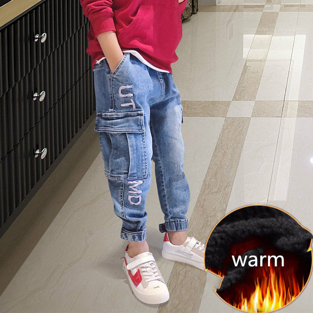 Baby Boys Pants Casual Jeans For Boys 3 5 7 8 10 12 Years Fashion Streetwear Sports Denim Trousers Boys Autumn Children's Jeans - Image 5