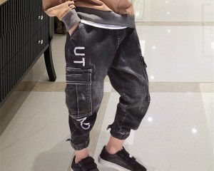 Baby Boys Pants Casual Jeans For Boys 3 5 7 8 10 12 Years Fashion Streetwear Sports Denim Trousers Boys Autumn Children's Jeans