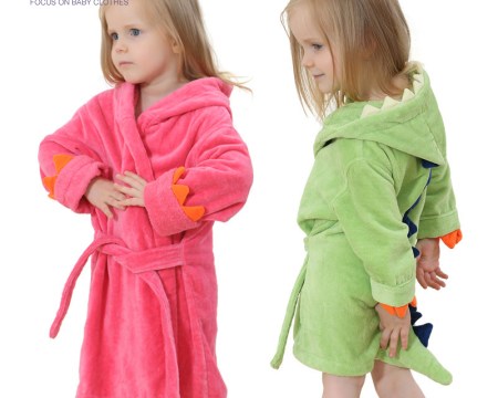 Children Cartoon Robes Animal Sleepwear for 0-8 Years Boys Girls Flannel Pajamas Baby Bathrobe kids Home wear  Romper