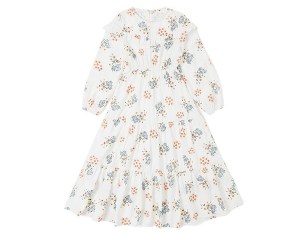 Children girls floral print midi flare ruffle dress 6 to 16 years kids teen girls fall autumn polyester casual dresses