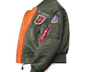 Winter Vintage Top Gun streetwear hip hop military coats clothes letterman punk bomber flight air force pilot jacket men