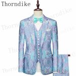 Thorndike 3 Pcs Set Blazers Pants Vest / New Men's Business Professional Classic Fashion Banquet Suits Coat Waistcoat
