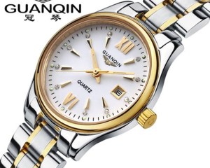 Watches women Fashion Luxury watch Top Brand GUANQIN Ladies Quartz wristwatches waterproof Steel dress watches Women watch