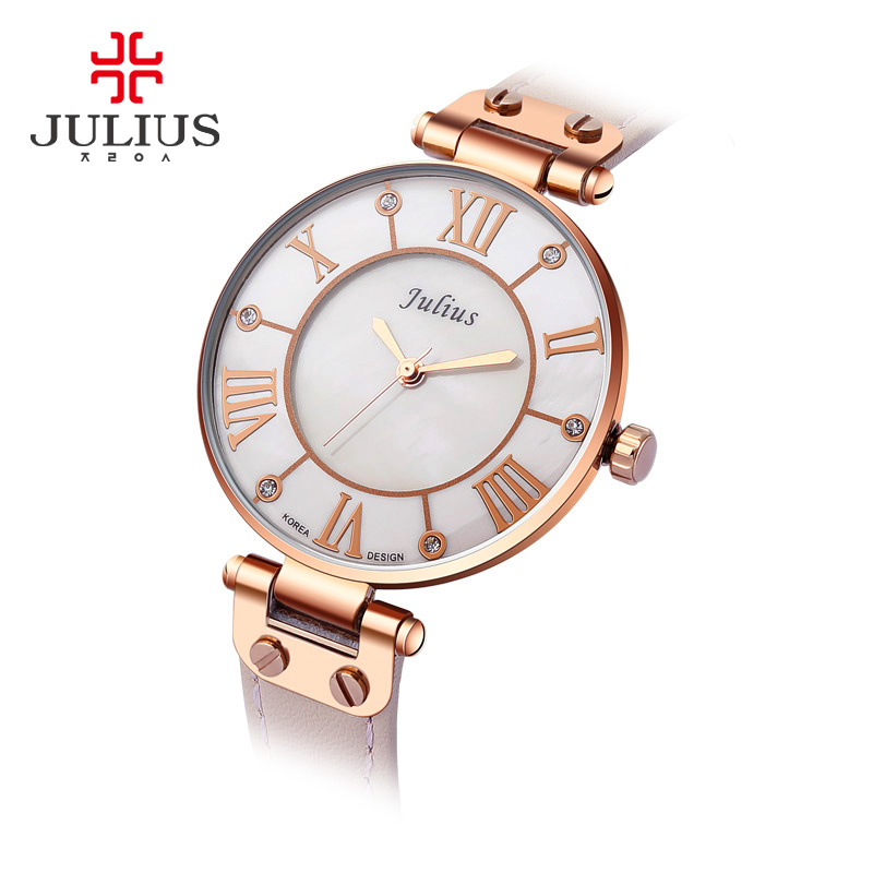 2020 New Julius Silver Watches Women Stainless Steel Quartz Watch Brand Ultra Thin Woman Watch Gold Plated Whatch Relogio JA-832 - Image 3