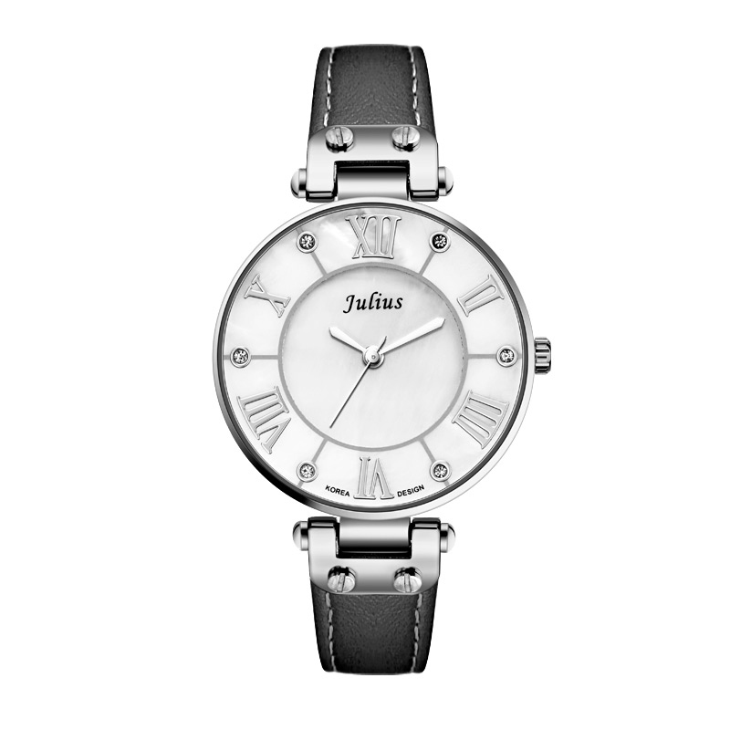 2020 New Julius Silver Watches Women Stainless Steel Quartz Watch Brand Ultra Thin Woman Watch Gold Plated Whatch Relogio JA-832 - Image 7