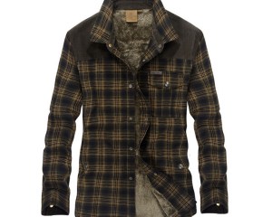 TIGER CASTLE Fleece Men's Warm Dress Shirts Plaid Long Sleeve Male Social Shirts Cotton Autumn Winter Military Blouse Camisas