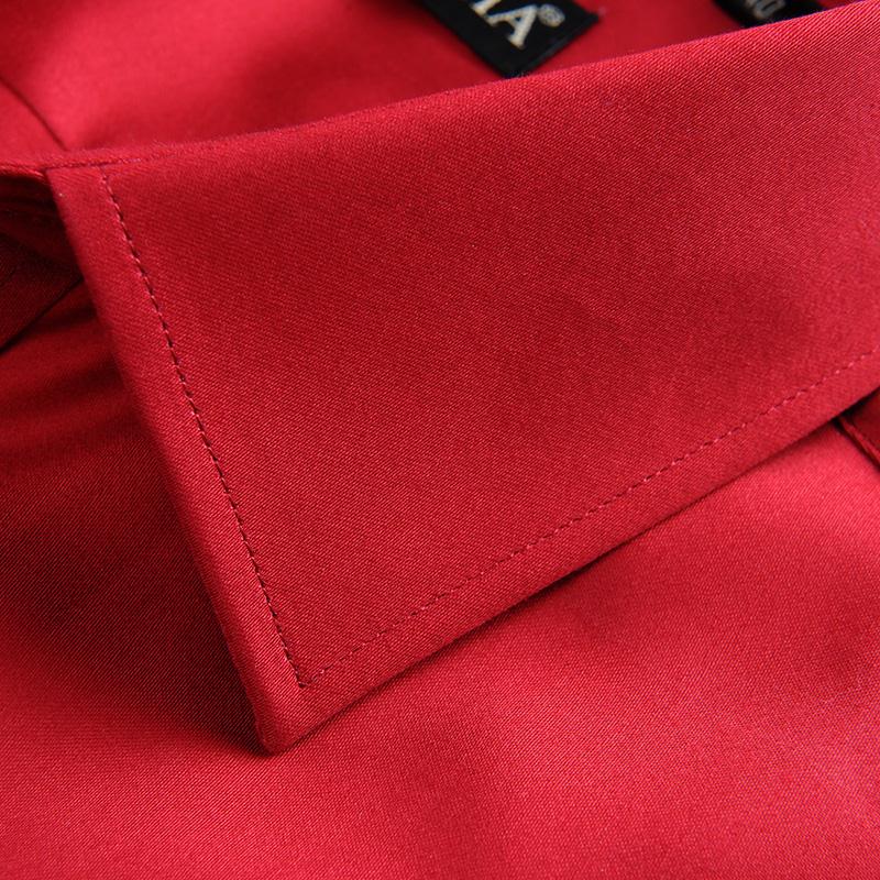 Long Sleeve Men Dress Shirt French Cuff Male Fashion Cotton Famous Brand Formal Business Men Shirt Casual Slim Fit XXXXL - Image 4