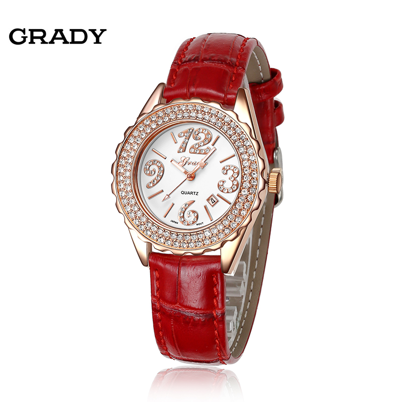 Grady Fashion Women Rhinestone casual Watch Women Watches WristWatches Free Shipping - Image 5