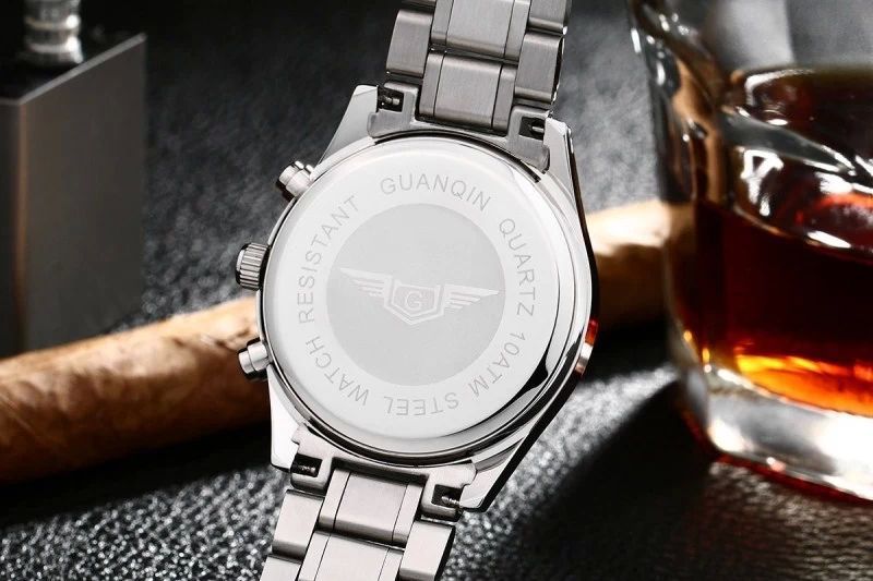 Luxury watches women quartz watch Original brand GUANQIN Waterproof Sapphire steel dress watches analog watch lady hours - Image 7