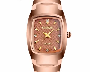 GUANQIN Women's Fashion Rectangle Quartz Watch Women Series Luxury brand Tungsten Steel waterproof Business Bracelet Watches New