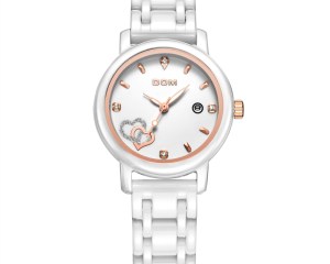 DOM women luxury brand watches waterproof style quartz watch ceramic nurse watch reloj hombre marca de lujo T-580