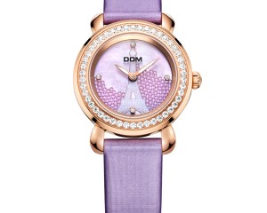 DOM women watches luxury brand waterproof style quartz leather watch sapphire crystal reloj hombre marca de lujo G-613GL-6M