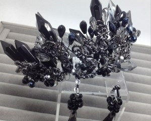 New Vintage Gorgeous black crystal Queen princess Tiaras Charming Crystal big Crown for Bridal Wedding hair jewelry accessories