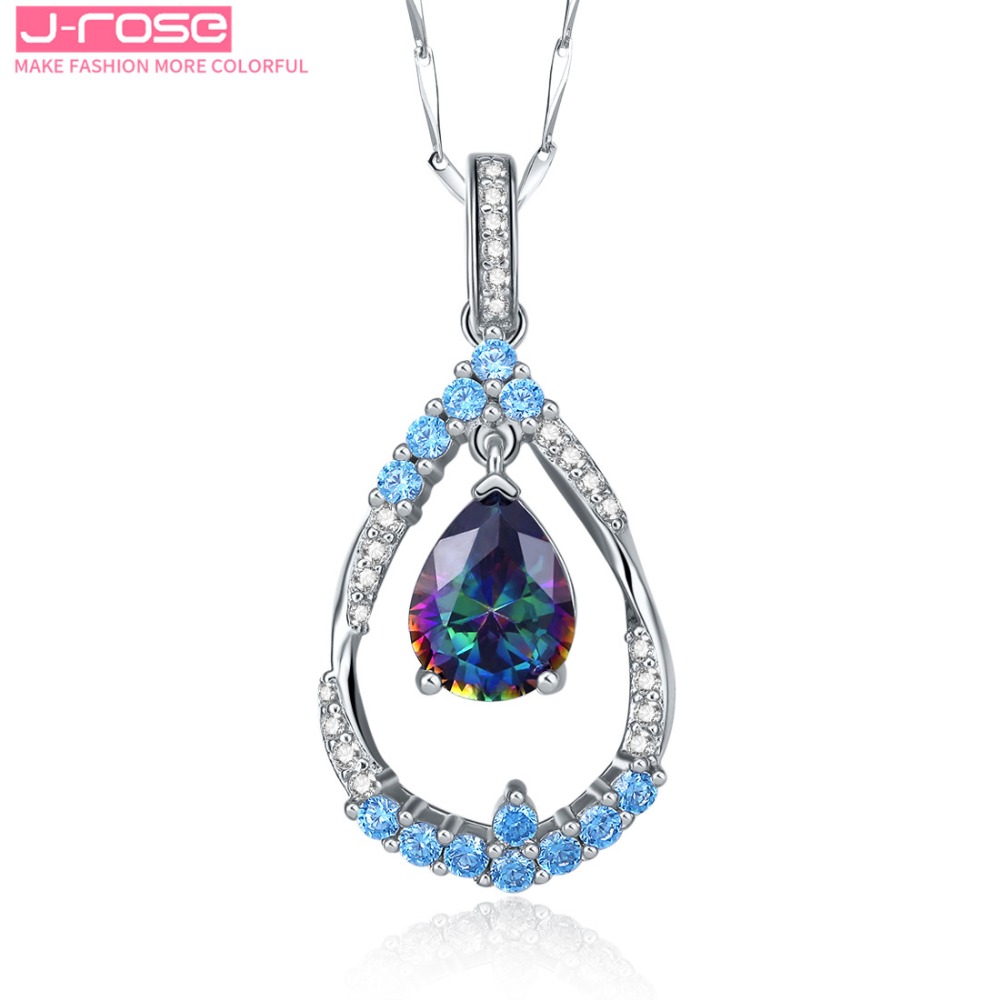 Jrose Wedding Bridal Jewelry 100% sets, 925 Sterling Silver Necklace, earrings, rings, water drops, manganese, garnet jewelry - Image 5