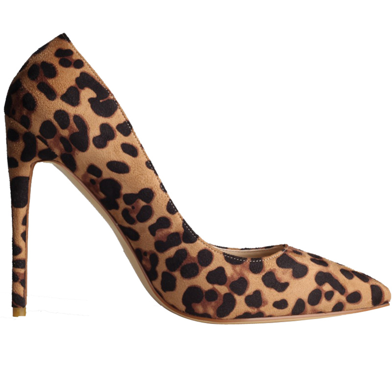 2020 Brand New Luxury Design Leopard Extreme High Heels Woman Pumps Plus Size Stiletto Wedding Shoes Pointed Toe - Image 5