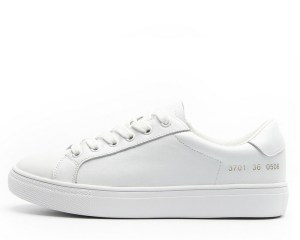 2020 Creepers Platform Loafers Lace-Up Shoes Woman Solid White Casual Women Flats Shoes Genuine Leather Ladies Shoes