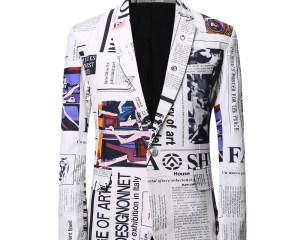 2020 New Arrival Luxury Men Blazer Suit Slim Fit Costume Homme 3D Print Blazer Men Casual Business Dress Blazer Masculino