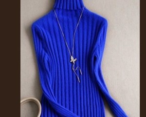 good quality Mink Cashmere Sweaters turtleneck Long section Sweater fall and winter NEW fashion Mink Cashmere Sweater Dress Slim