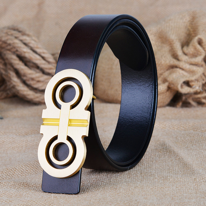 2020 new fashion designer Luxury brand belt for mens casual jeans high quality Genuine leather solid brass buckle free shipping - Image 4