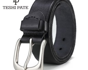 TESHI PATE  TP   The 2020 year New Hot Men's Casual vintage style Wild Retro Italy Top Layer Cowhide leather Belt