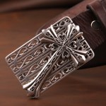 Mens Belts Luxury Men Belt Genuine Leather Vintage Belt Men brand Cross Belt Buckle Ceinture Homme Cinturones Hombre MBT0338