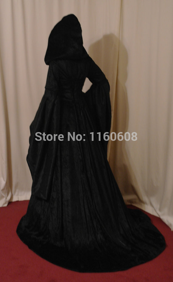 Medieval Renaissance Wedding Gotthic Handfasting Dress Satin Ribbon Renaissance Dress Custom Made All Size - Image 3