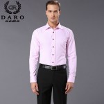 2020 NEW Men's Shirt Spring Long Sleeve Diagonal Pure Color White Shirt Slim Business Camisa Social DR849