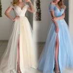 2022 Summer for Women Prom Party Dresses Slit Wedding Vestido Sexy Sling Appliques Lace Evening Robe Ball Gown