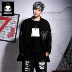 GENANX Brand Fashion Long Section Embroidery Loose Couples Dress Woolen Coat Windbreaker Jacket Size M-XXL