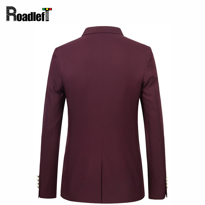 Mens red black tuxedo blazers Men bussiness casual slim fit blazer Men wedding dress groom suit jacket - Image 3