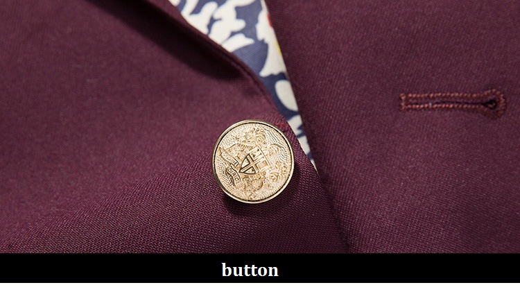 Mens red black tuxedo blazers Men bussiness casual slim fit blazer Men wedding dress groom suit jacket - Image 4