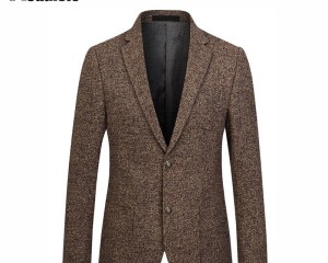 Male woolen blended fabrics slim fit blazer Mens brand clothing suit jacket Men wedding dress suit champagne tuxedo