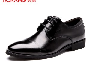 Aokang Men Dress Shoes Genuine Leather 2020 Fashion Men's Oxford Shoes Leather Derby Shoe Lace-up Plus Size 38-47 Free shipping