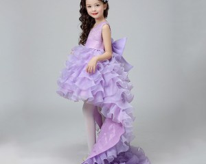 Girl Dresses 2020 Summer New Nimble Girl Dress Jacquard Ball Gown Handmade Flowers Girls Clothes kid Mermaid Kids Wedding Dress