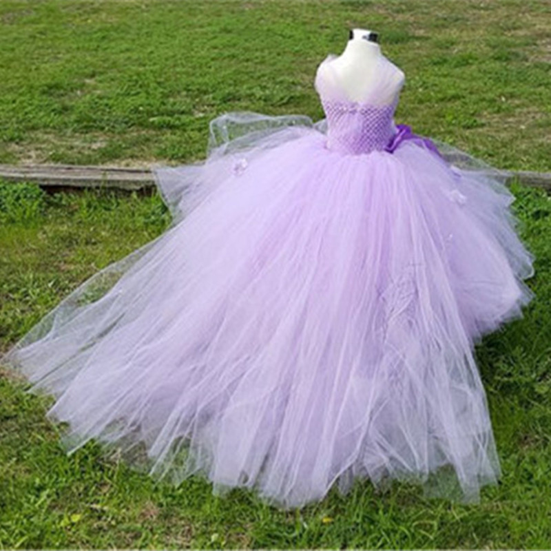 Girls Tutu Dress Tulle Princess Flower Girl Dresses Baby Kids Girls Party Pageant Bridesmaid Wedding Dress Ball Gown Robe Enfant - Image 3