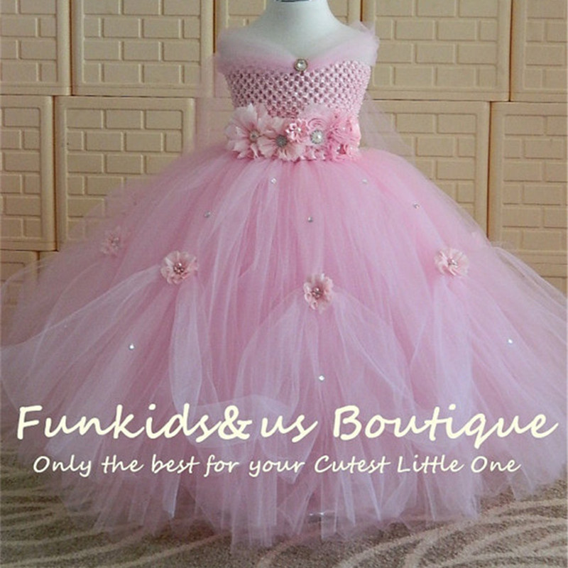 Girls Tutu Dress Tulle Princess Flower Girl Dresses Baby Kids Girls Party Pageant Bridesmaid Wedding Dress Ball Gown Robe Enfant - Image 4