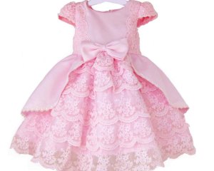 Girl Winter Wedding Dress Princess Dress Bow Tie Sash Satin Prom Gowns For Kids 18M-7Y