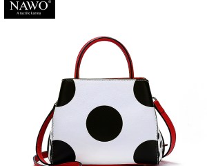 NAWO Famous Brands Women Leather Handbags Designer Women Bag Dot High Quality Shoulder Messenger Bags Luxury Hand Bags Female