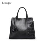 Arnagar Genuine Leather Women Handbags 2020 New Fashion Brands Alligator Women Messenger Bags lady Tote Bag Women Bag sac a main