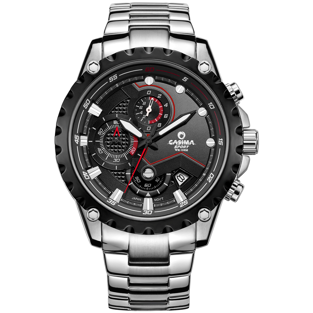 CASIMA men wrist watch sport men watches fashion quartz watch luminous waterproof watch men multifunction relogio mascul # 8203