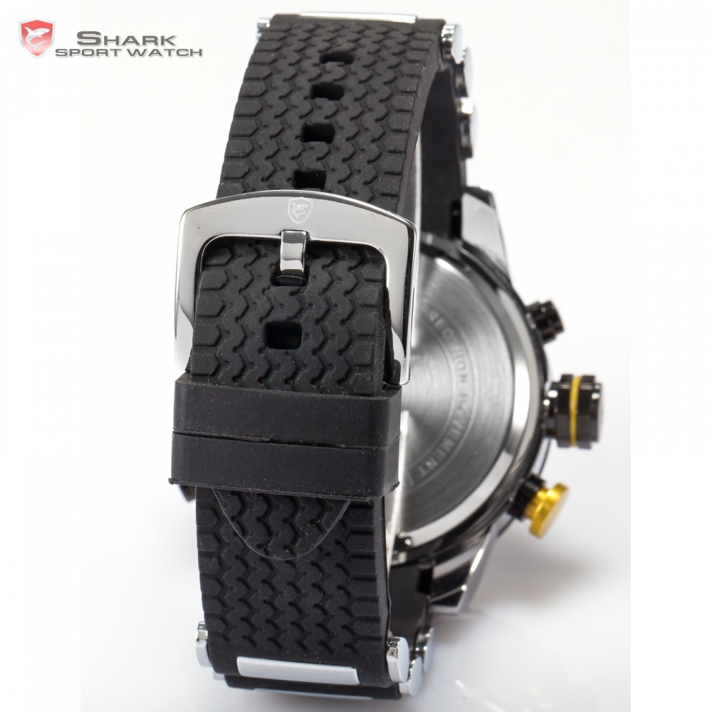 Luxury Brand Goblin Shark Sport Watch Men Relogio Masculino 3D Design Silicone Band LED Digital Black Quartz Mens Watches /SH168 - Image 7