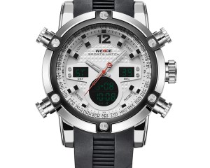 WEIDE Multifunction Sport Watch Digital Waterproof 3ATM Men's Quartz Movement Analog Digital Date Alarm Military Men Stopwatch