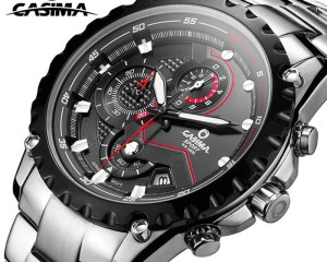 CASIMA fashion leisure and business men watch sports watches multifunction treadmill wirst quartz watch waterproof 100M
