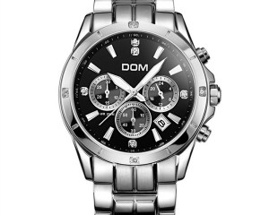 Dom multifunctional mens watches luminous steel sheet timep waterproof sports casual male watch M-510