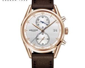 Swiss AGELOCER men famous brand chronograph portuguese electronic watch men Analog With Stainless Steel Band erkek kol saati