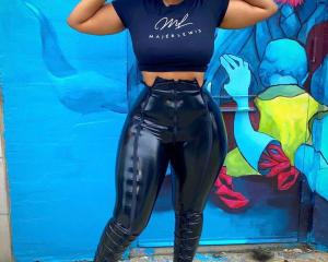 Casual Women Pants PU leather Pants Women Skinny Zipper sweatpants Fitness Pants Streetwear Party Night Clothes For Women