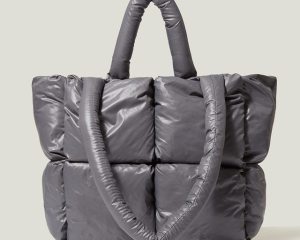 Fashion Large Tote Padded Handbags Designer Quilted Women Shoulder Bags Luxury Nylon Down Cotton Crossbody Bag Winter Purse 2022