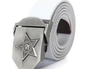 SupSindy Men&Women Canvas Belts 3D Five Rays Star Army Military Tactical Belt CCCP Patriotic Soldiers Male Strap Jeans Waistband